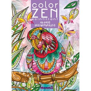 LIVRE DE COLORIAGE Hemma - Color Zen scintillant - Au pays des merveilles  - Livre de coloriage detente - Dès 6 ans -  - 