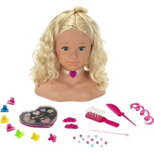 Barbie, Tête à Coiffer et à Maquiller Deluxe, 30 Accessoires Cheveux &  Maquillage, Jouet pour enfants dès 3 ans, GIOCHI PREZIOSI, BAR17