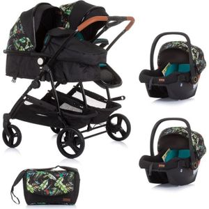 Poussette double grande shop roue