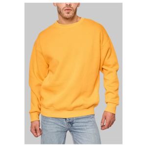 PULL Pull Col Rond Jaune Homme
