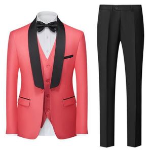 Costume Garçon Noir Satiné 5 Pièces - Élégance Assurée