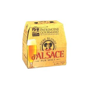 BIERE Patrimoine Gourmand Bière blonde d'Alsace 6.1% 6 x 25 cl 6.1%vol.
