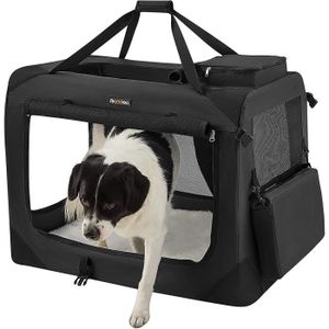 MaxxPet Banc pour chien pliable - banc de voiture - banc de voyage pour  chien - boîte de transport - panier de voyage - 82x58x58cm
