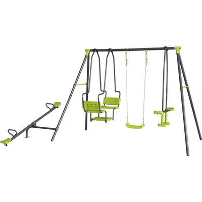 Bigjigs Toys Balançoire Nacelle Bois – 1-3 Ans, Corde Réglable, Sécurité 4 Points