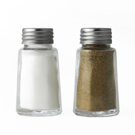 Moulins à Sel Et Poivre Salter - Acrylique Transparent - Meules Céramique Réglables - Lot De 2 - 19cm