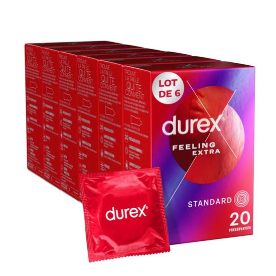 DUREX Feeling Extra 120 Préservatifs Homme Fins et Extra Lubrifiés — free download