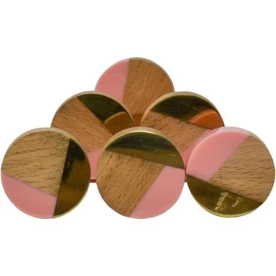 KNOBWELL Lot De 6 Boutons De Porte De Passage, Serrure De