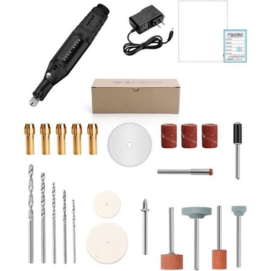 Kit d'outils électriques rotatifs avec fil 30W... - Grandado