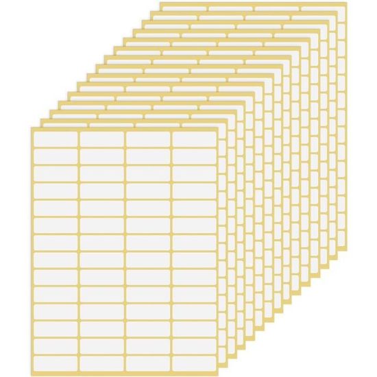 Lot De 6 étiquettes Autocollantes, Amovibles Et Imperméables, Pour