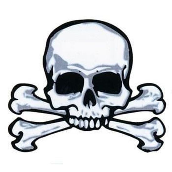 pack de 24 Crâne & Crossbones Pirate tatouages 