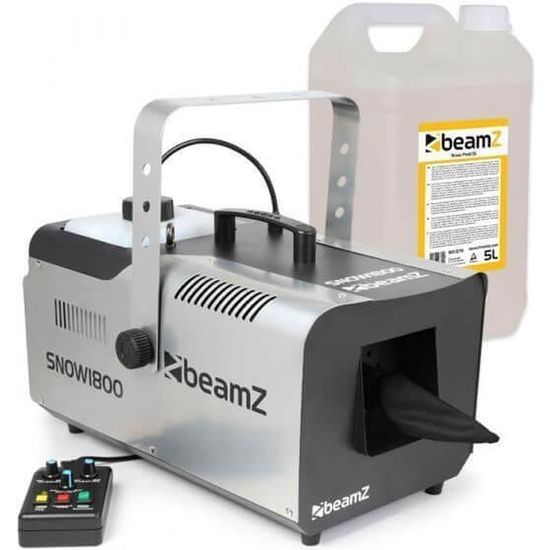 BeamZ Snow 1800 machine à neige 1800 W avec 5 litres de liquide Cdiscount TV Son Photo