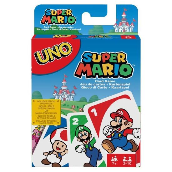 Jeu de Cartes Uno Super Mario Bros - Dès 7 ans - Mattel Games
