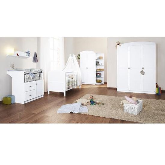 Chambre Bebe Blanche Laura Avec Grande Armoire Cdiscount Puericulture Eveil Bebe Chambre Bebe Blanche Laura Avec Grande Armoire Cdiscount Puericulture Eveil Bebe