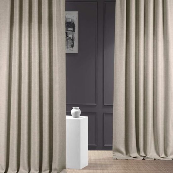 Rideaux Velours Vert Forestier HPD - 127x213 Cm 1 Panneau Occultant 80% Lumière