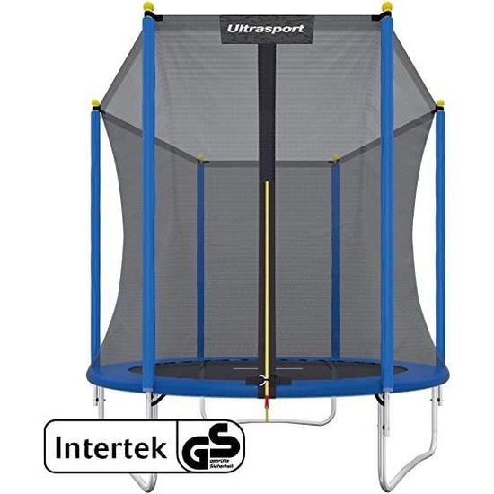 Ultrasport Outdoor Trampoline de jardin 100 - 150kg, 183 cm - 460 cm, trampoline set complet avec tapis de saut, filet de sécurité