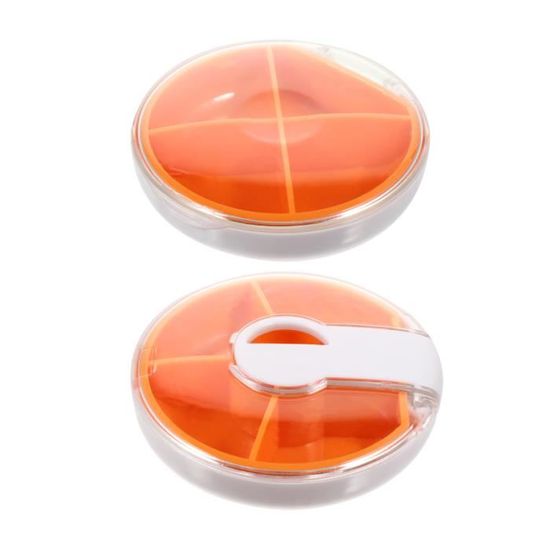 2pcs Pill Splitter Cutter PC ABS Boîte de rangement pour pilules de ...