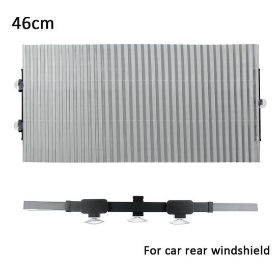PareSoleil de Voiture Pare Brise Arrière 46cm Universelle Pare Soleils de Voiture rétractable