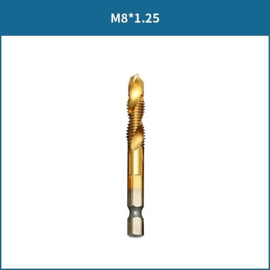 Maschio A Spirale M10 X 1 H2 In Acciaio Rapido HSS - Per Filettatura A Macchina, Lunghezza Totale 79 Mm