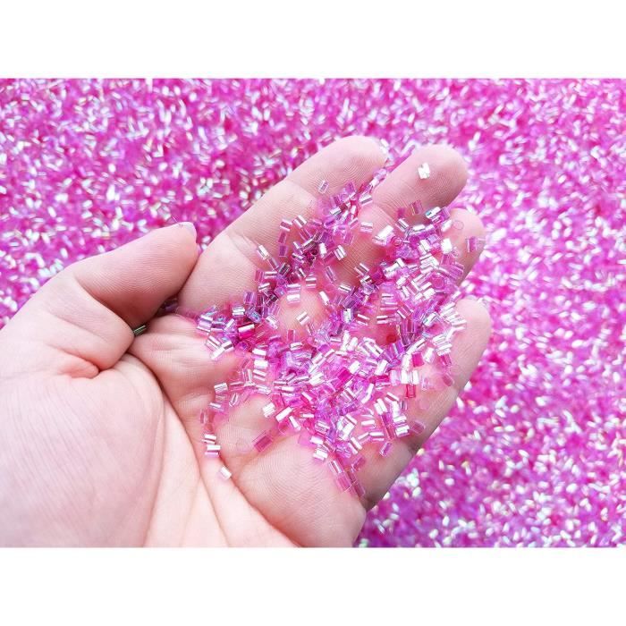 Coffret Cadeau Oenologie SBHRZ Perles Bingsu croustillantes irisées pour Slime croquant, perles de paille irisées, paillettes 3D, ap