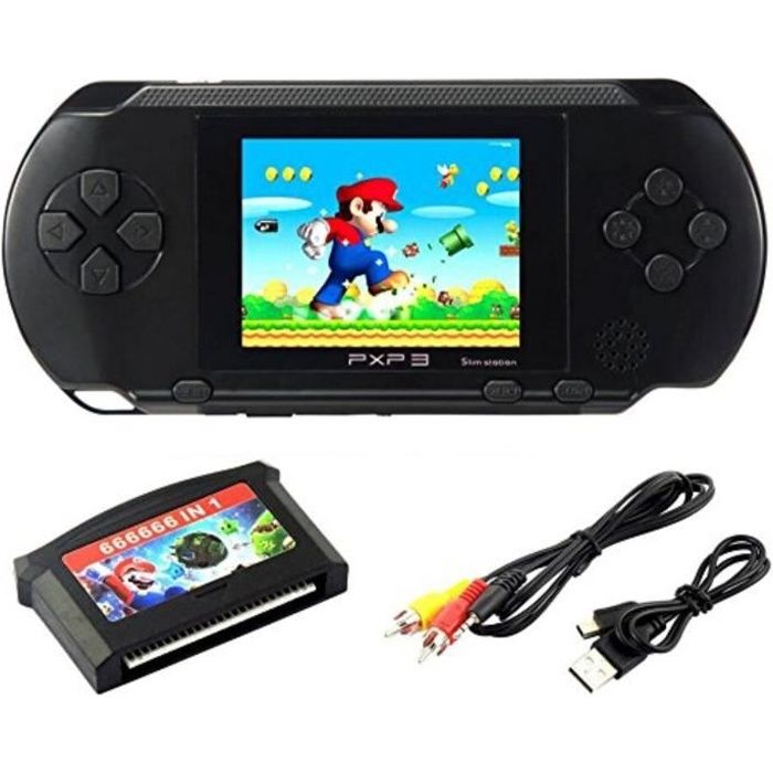 Console de jeu pour ordinateur portable LCD 2,7 -PXP 3 16bit Retro Video Game Player Jouets pour enfants Enfants Boy Best Gifts 100+