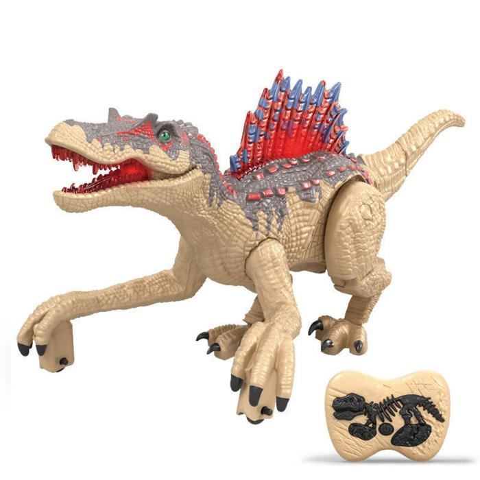 Jouet Dinosaure télécommandé ,ce vélociraptor marche et rugit, Ce T-rex peut-être une une très bonne idée de cadeaux pour les 3,4,5+