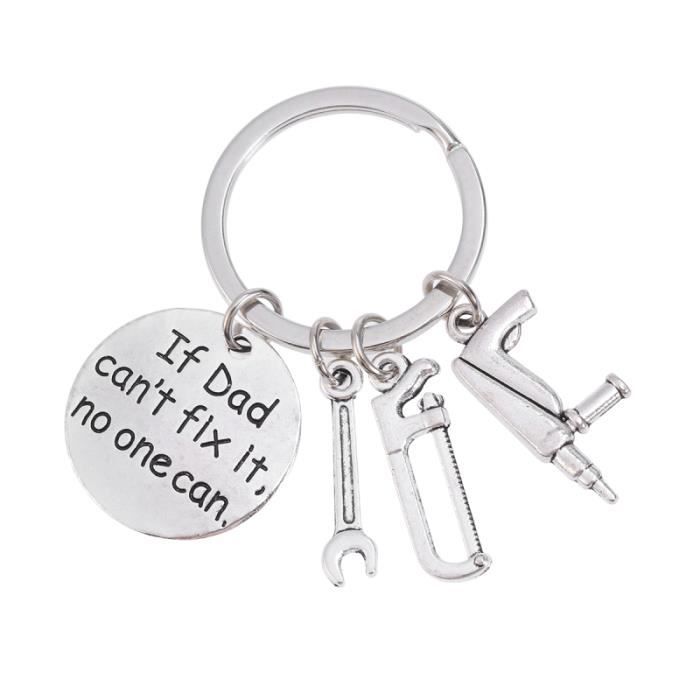 1 PC à la mode Portable porte-clés en métal outils à main clé pour cadeau anniversaire fête des pères père LUSTREUSE - POLISHEUSE
