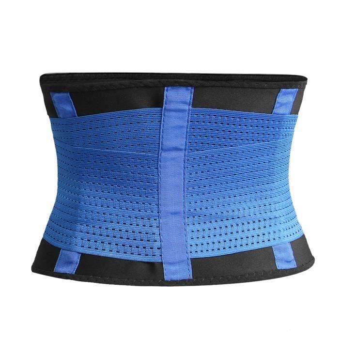 Bleu Ceinture Elastique Soutien Sport Fitness Ventre Façonnage Corps Caoutchouc S Me13415