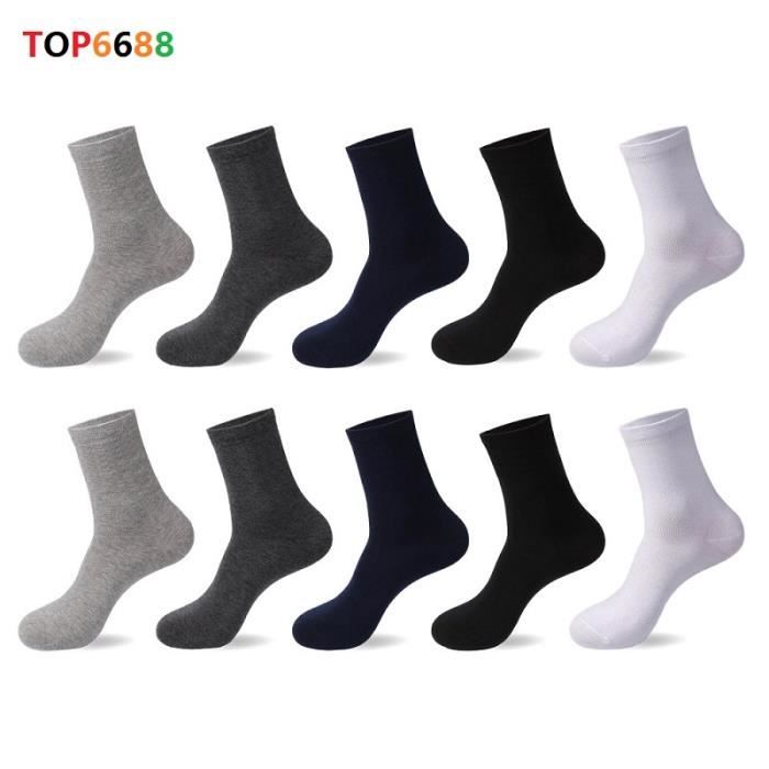 10 paires Hommes Chaussettes Classique Longue Robe de Coton Chaussettes D'affaires Décontractée Respirant Hommes Chaussettes