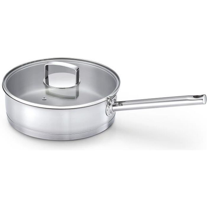 KITCHEN FUN BY BEKA 13815244 Mambo Sauteuse + couvercle 24 cm - Tous feux + induction et four