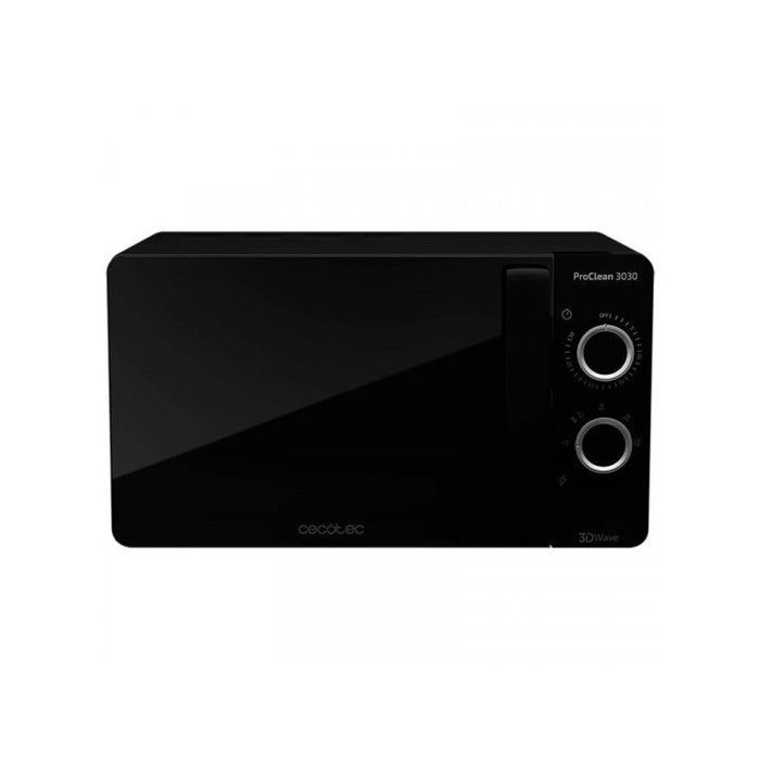 Cecotec Micro-ondes ProClean 3030. Capacité de 20 L, Revêtement Ready2Clean, 700 W de Puissance, 6 Niveaux de Fonctionnement, Minute