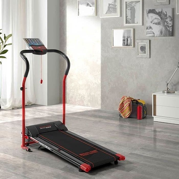 ECODE Tapis roulant de 1000W avec pulsomètre, Affichage de contrôle, système d'arrêt automatique
