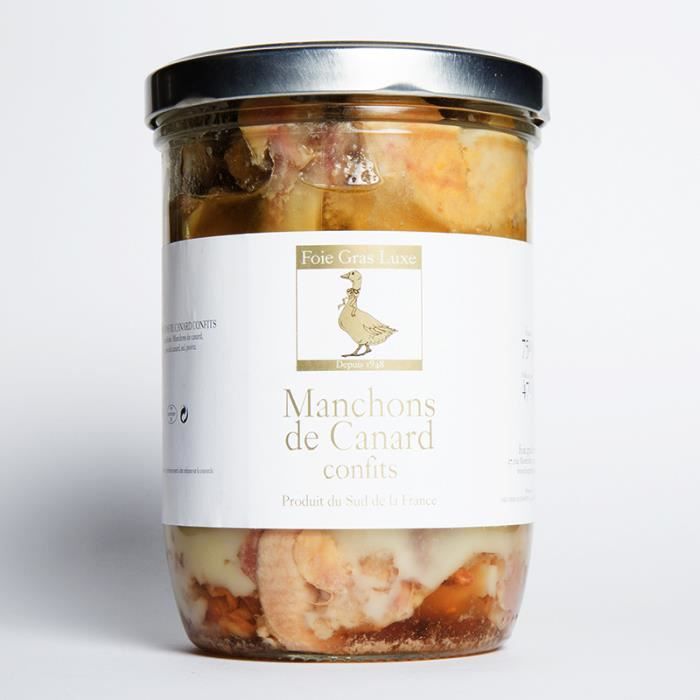 Manchons de Canard Confits - 5 pièces - Viande de Canard Confite FR - Élevés en Plein Air, Sans Additifs - Cuisinés à la Ferme