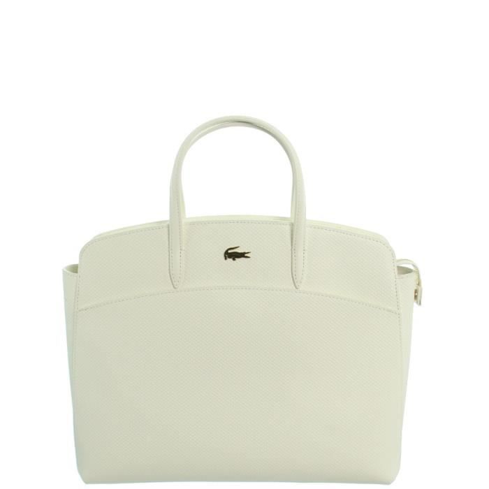 LACOSTE Sac cabas NF2736CE Blanc Femme