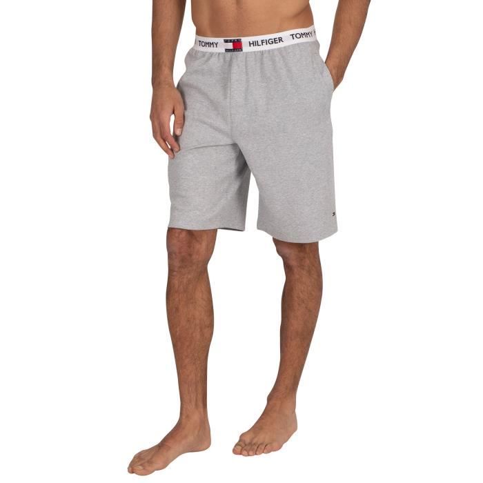 Tommy Hilfiger Pour des hommes Logo Pyjama Shorts, Gris