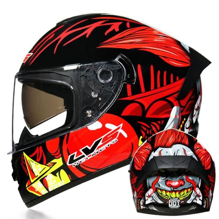 Casque Moto Adulte Double lentille Casque de Marque Racing Armure complète Casque moto cross Pleine Couverture Casque Hors Route