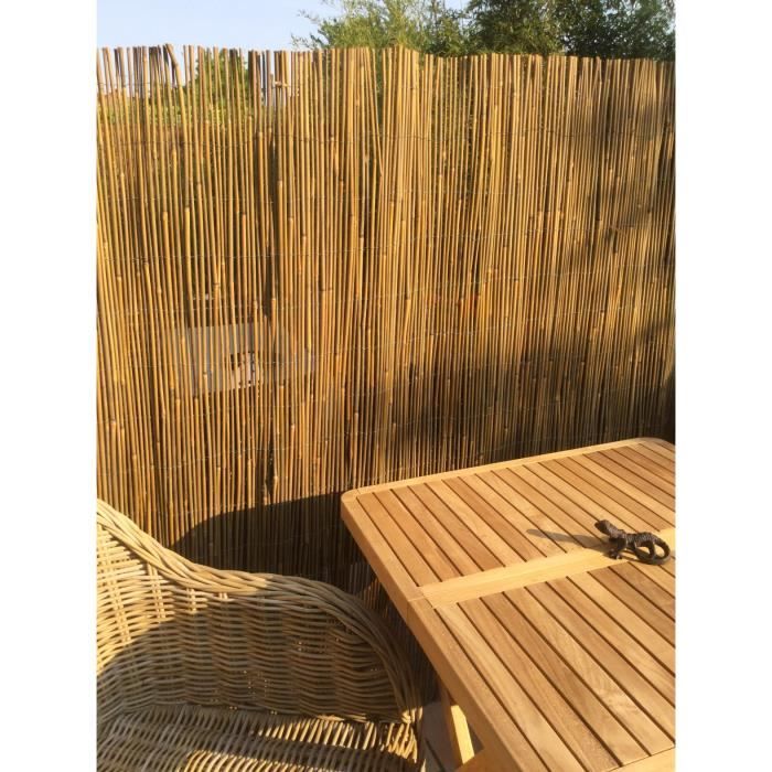 IDEAL GARDEN Canisse Bambou Sty'l Resist - Fil de fer galvanisé - 1 x 3 m