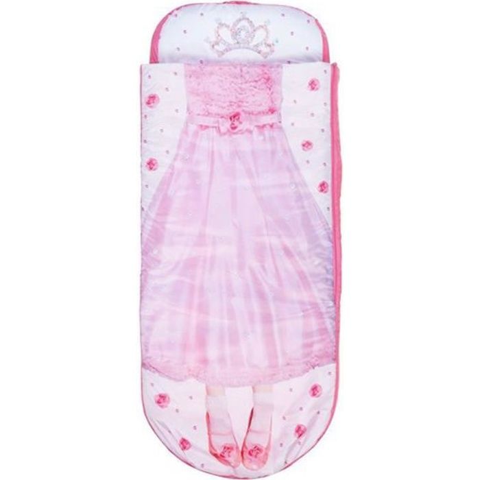 Lit gonflable pour enfant de couleur rose - Dim : H20 x L62 x P150 cm