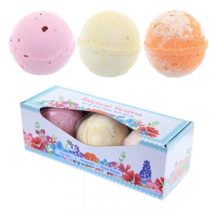 Lot de 3 Boules de Bain Botanical Garden - Odeurs Florales