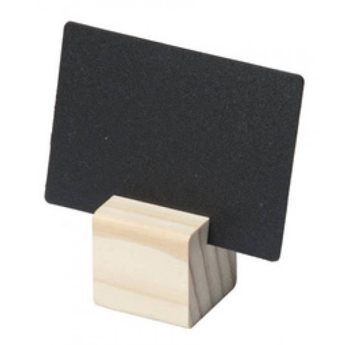 Securit Ardoise + support TEAK, en kit 0,000000 Noir
