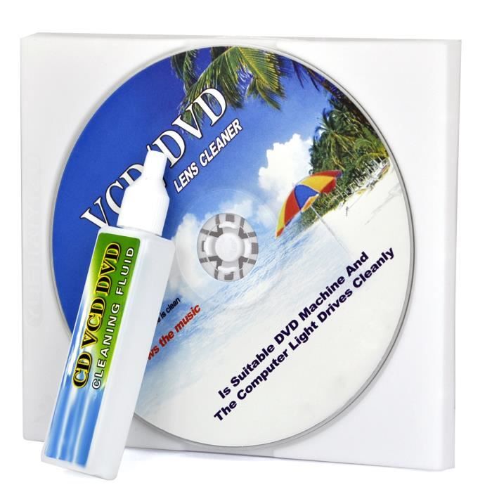 TRIXES Nettoyant pour tête laser de lecteur de CD/DVD