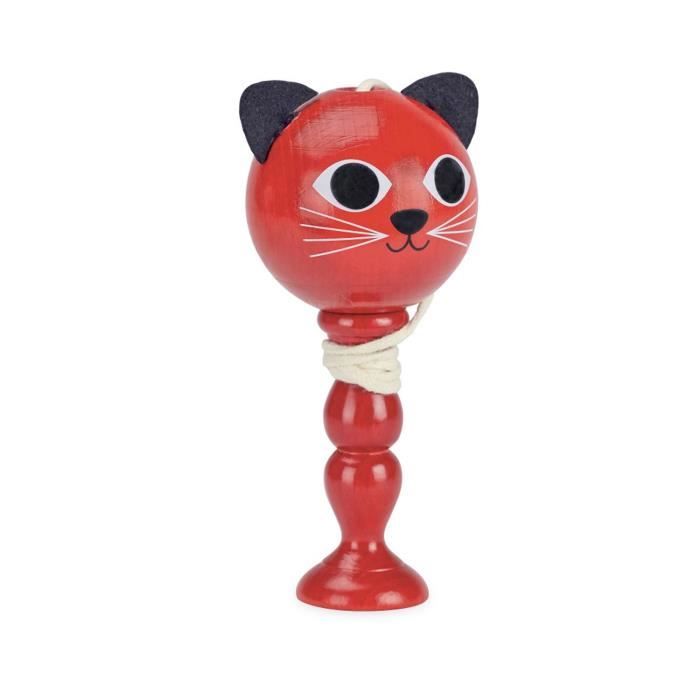 Bilboquet par l'artiste Ingela P. Arrhenius : Chat aille Unique Coloris Unique