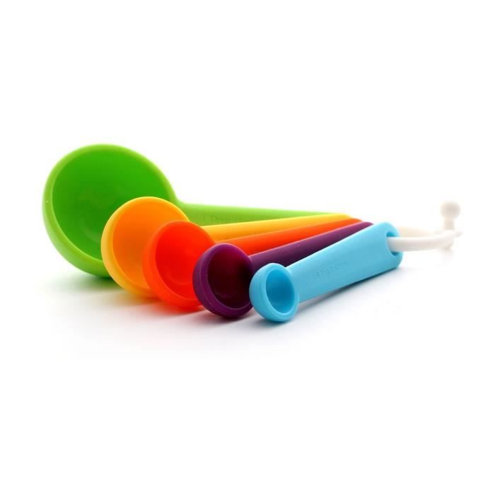 YOKO DESIGN Lot de 5 Cuillères Doseuses en Silicone