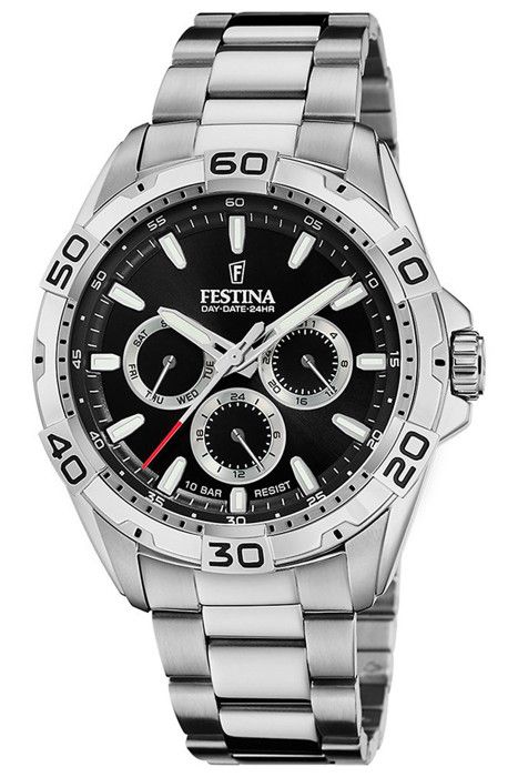 Montre - FESTINA - F20623/4 - Acier inoxydable - Chronographe - 10 bars étanchéité