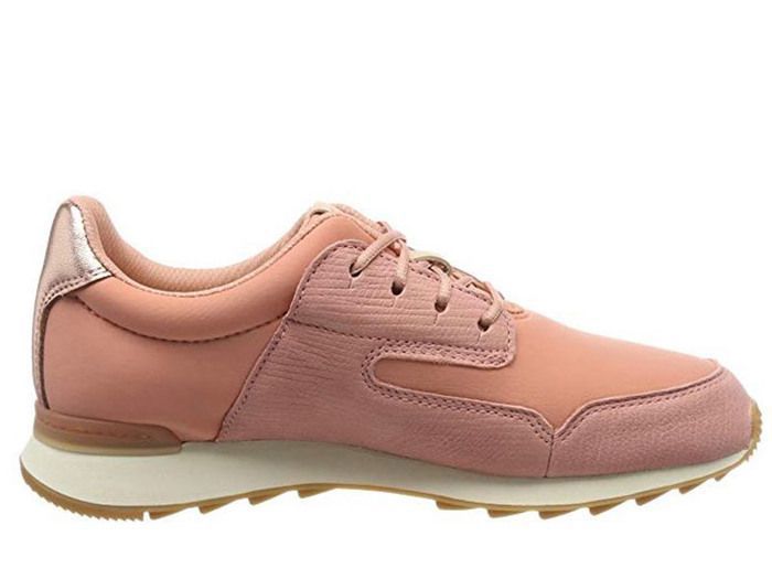 Clarks Floura Mix demi-chaussures femmes cuir rose respirant 37 - Achat