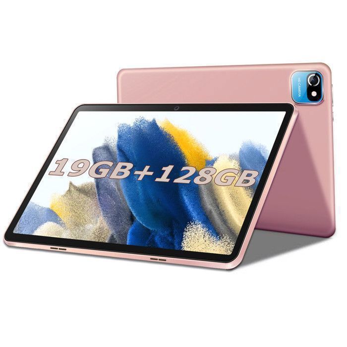 Tablette Tactile 10 Pouces Android 13 19Go RAM+128Go ROM/TF 1 TB Octa-Core 6000mAh Certification GMS WiFi Bluetooth Type-C