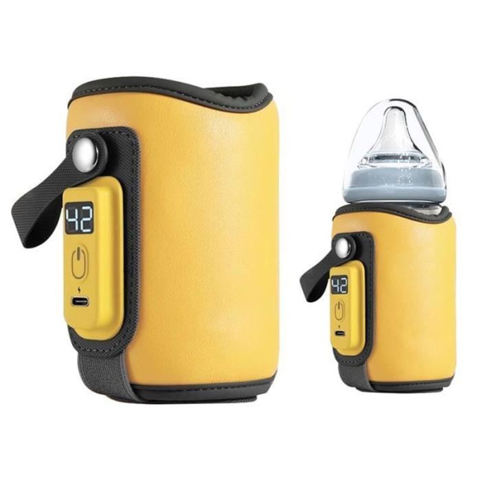 Chauffe-biberon portable MyBambini's MAX™ - Température réglable - Chauffage rapide - Chauffe-biberon pour voiture - Lait Maternel - Compatible avec : MAM