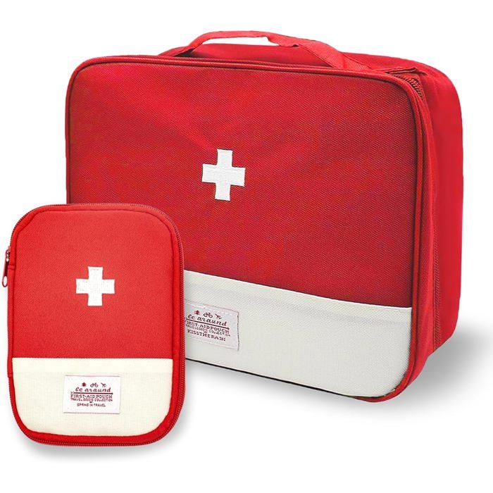Trousse De Secours Vide 2 Pièces – étanche, Sac De Médecine Portable Pour Maison, Voyage, Bureau