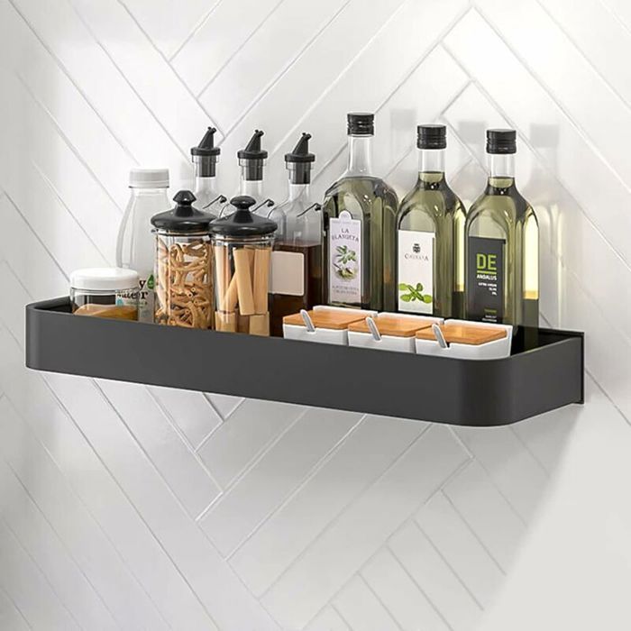 Wall Mounted Spice Rack No Drilling Hanging Spice Rack Spice Rack for ...