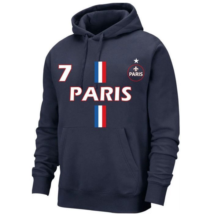 Sweat à Capuche Homme inspiré Paris – Bleu Marine - Bleu