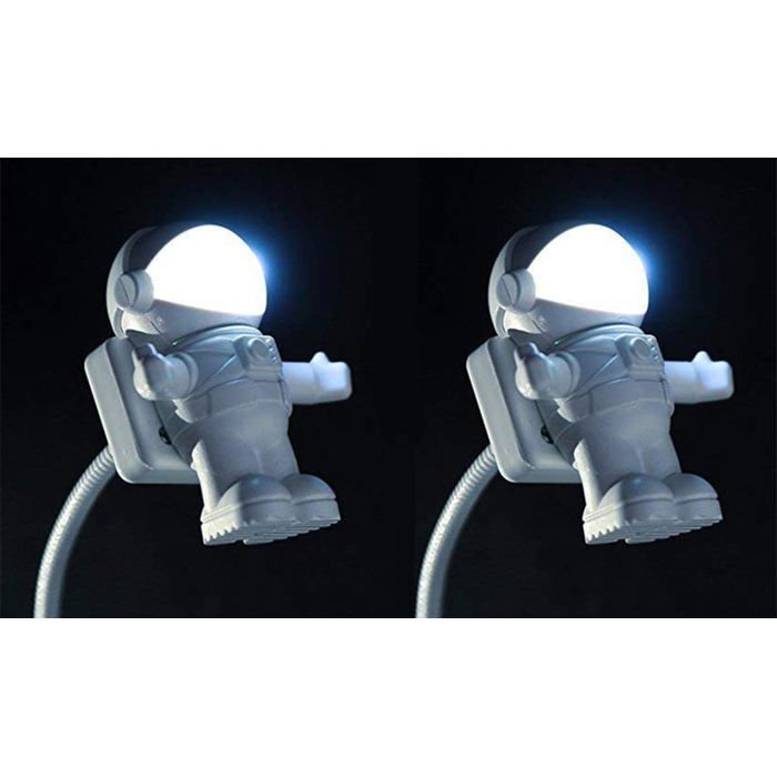 Lampe de lecture LED USB 2 PCS Creative Spaceman Astronaut Eye-Care
